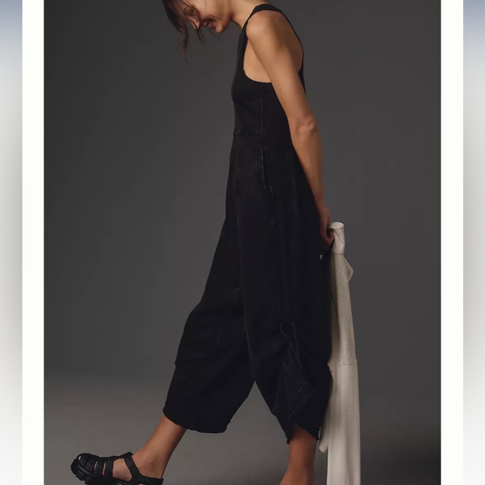 Anthropologie Daily Practice Horizon Wide-leg Knit Jumpsuit - Picture 3 of 6